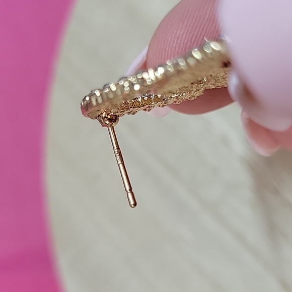 GORGEOUS LAYERED CRYSTAL HOOP EARRINGS, 925 posts - Picture 11 of 12